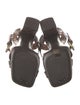 Michael Kors Collection Leather Animal Print Slingback Sandals