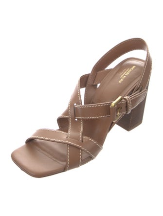 Michael Kors Collection Leather Slingback Sandals
