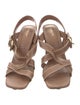 Michael Kors Collection Leather Slingback Sandals