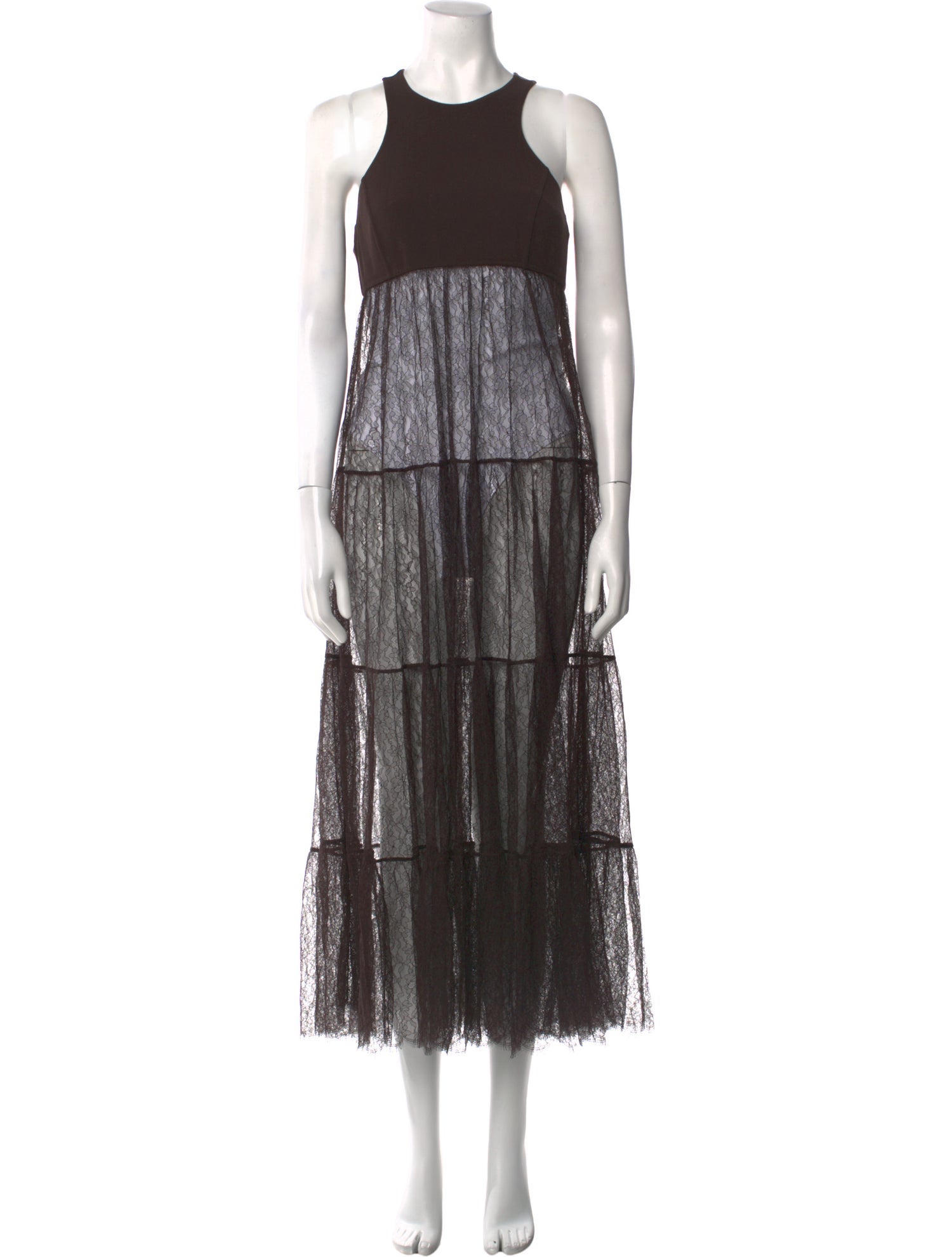 Michael Kors Collection Lace Long Dress