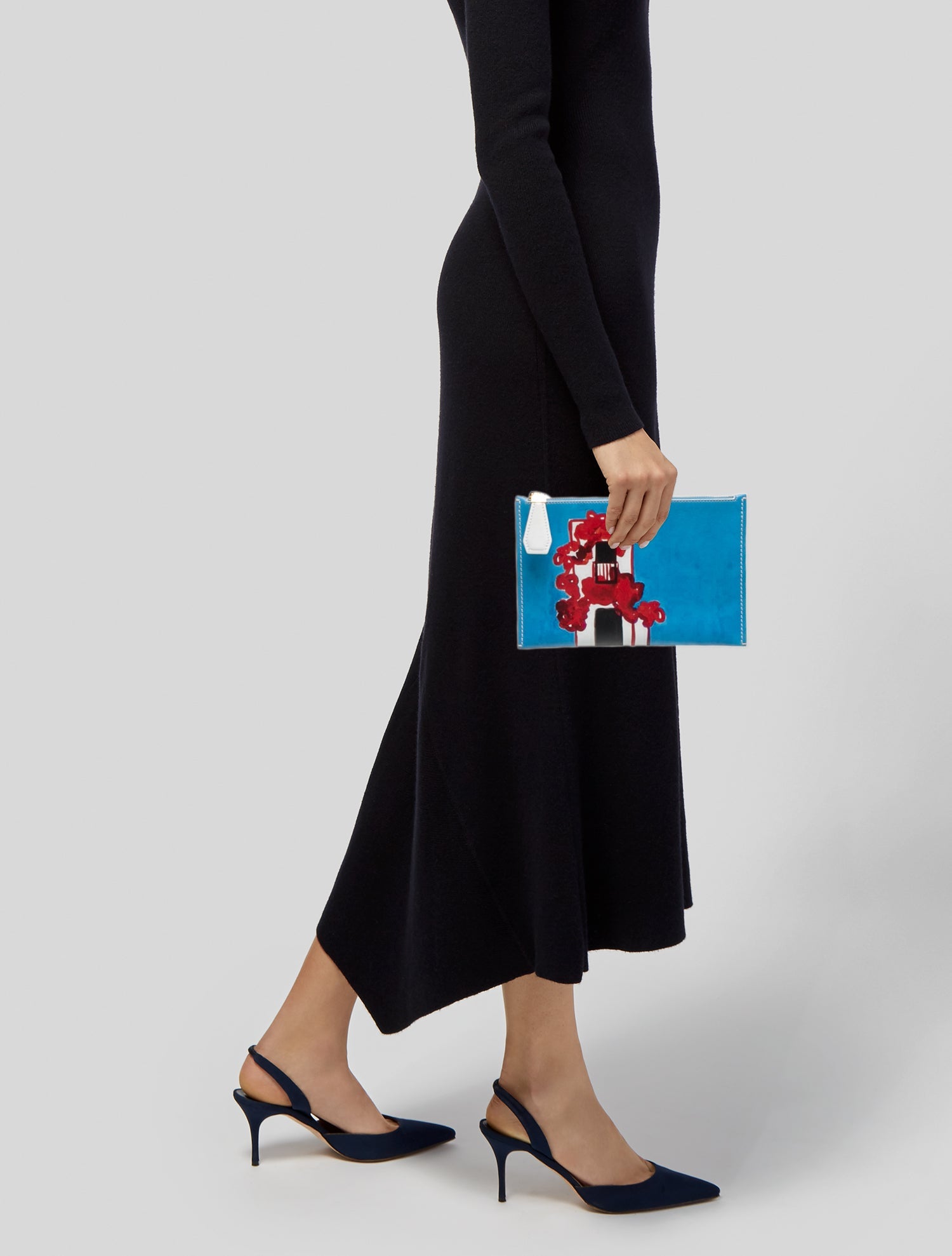 Michael Kors Collection Leather Clutch