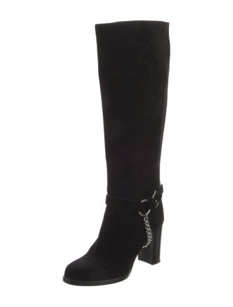 Michael Kors Collection Suede Riding Boots