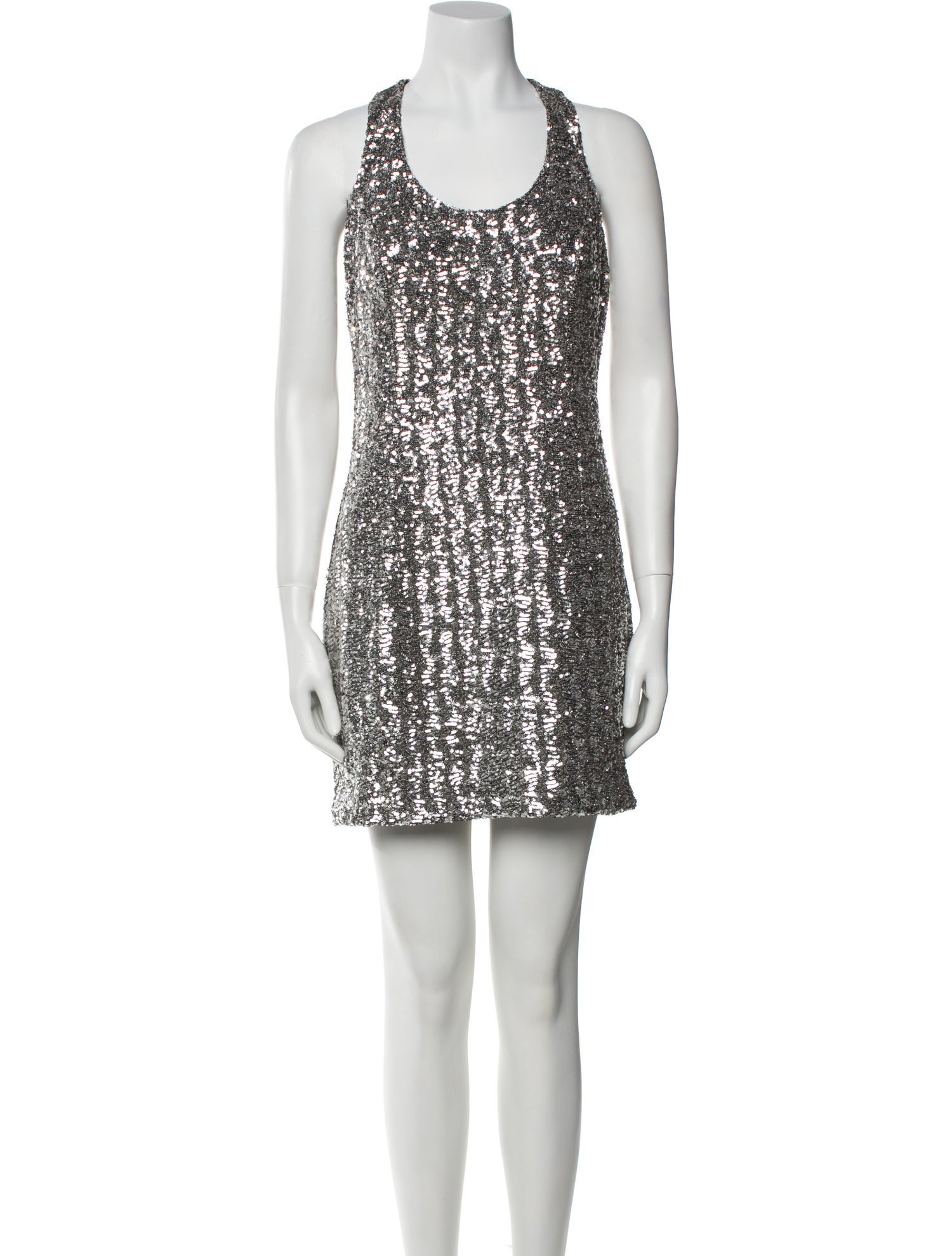 Michael Kors Collection Scoop Neck Mini Dress