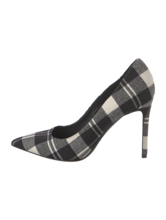 Michael Kors Collection Wool Plaid Print Pumps