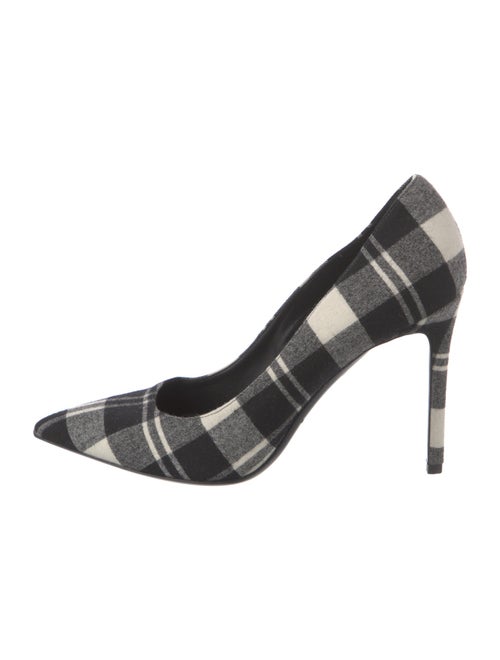 Michael Kors Collection Wool Plaid Print Pumps