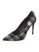 Michael Kors Collection Wool Plaid Print Pumps