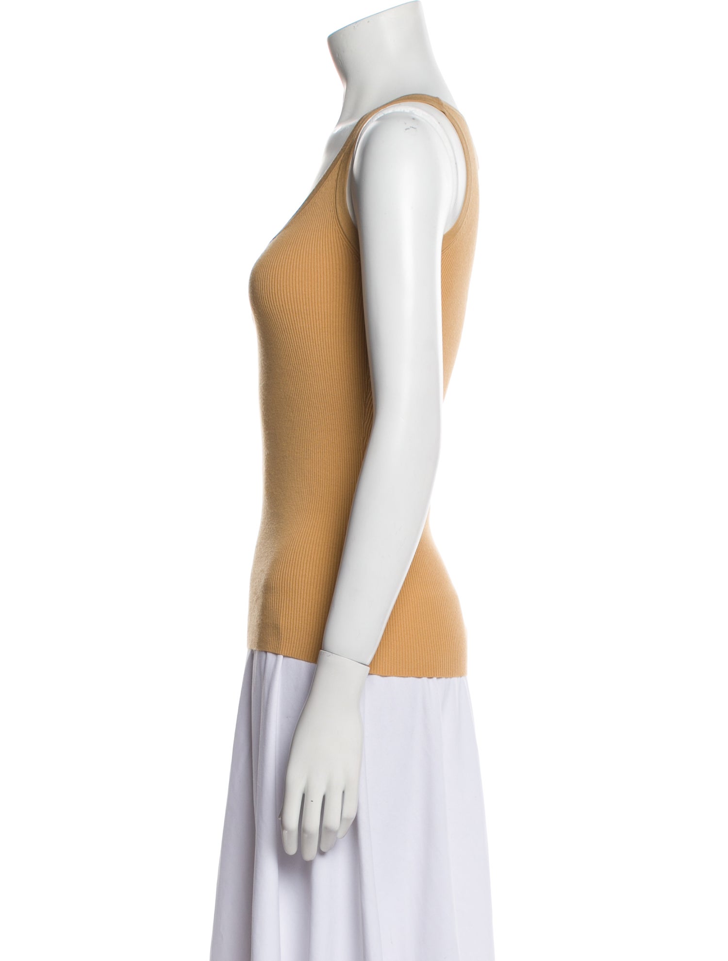 Michael Kors Collection Scoop Neck Sleeveless Top