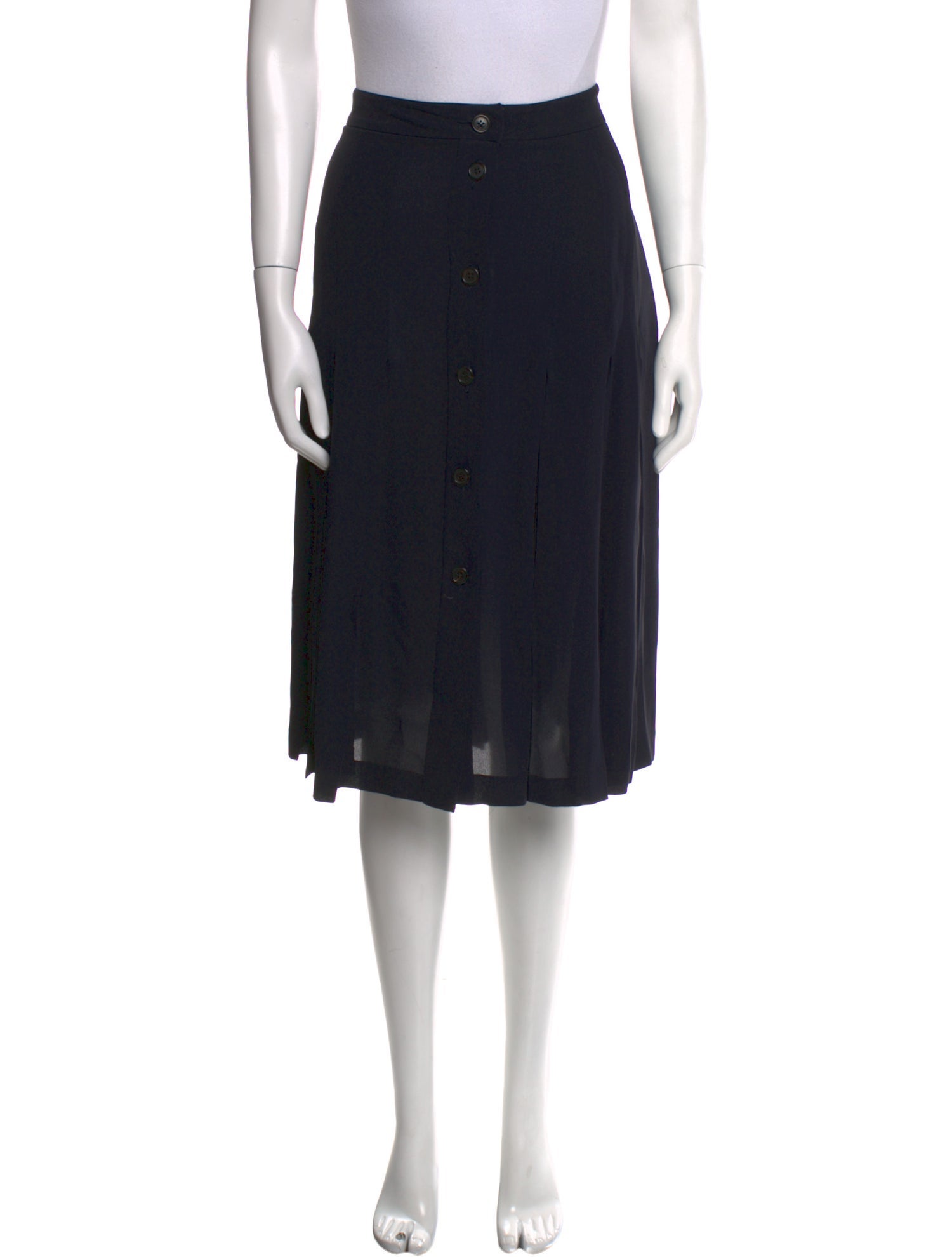 Michael Kors Collection Silk Knee-Length Skirt