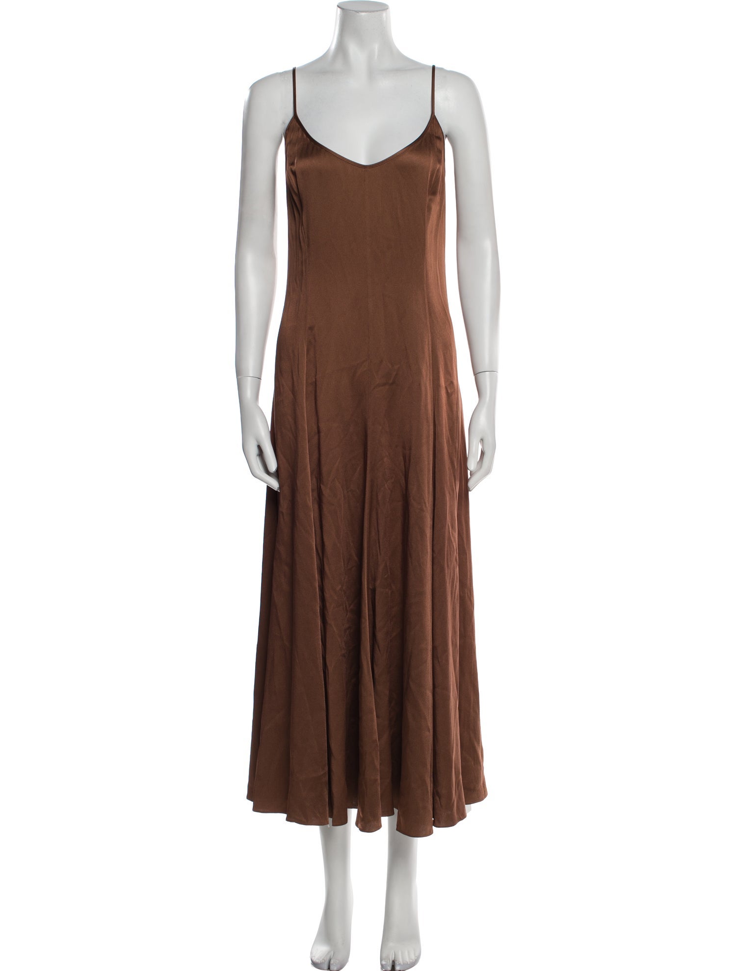 Michael Kors Collection Scoop Neck Long Dress