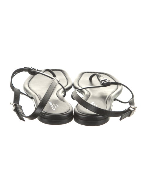 Michael Kors Collection Leather T-Strap Sandals