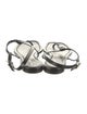 Michael Kors Collection Leather T-Strap Sandals