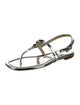 Michael Kors Collection Patent Leather T-Strap Sandals