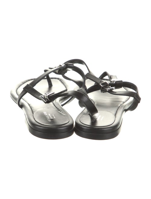 Michael Kors Collection Leather T-Strap Sandals