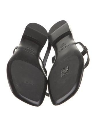 Michael Kors Collection Leather T-Strap Sandals