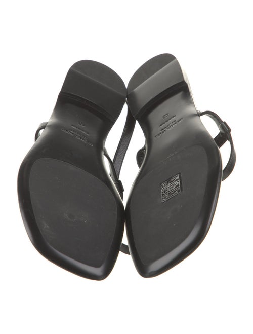 Michael Kors Collection Leather T-Strap Sandals