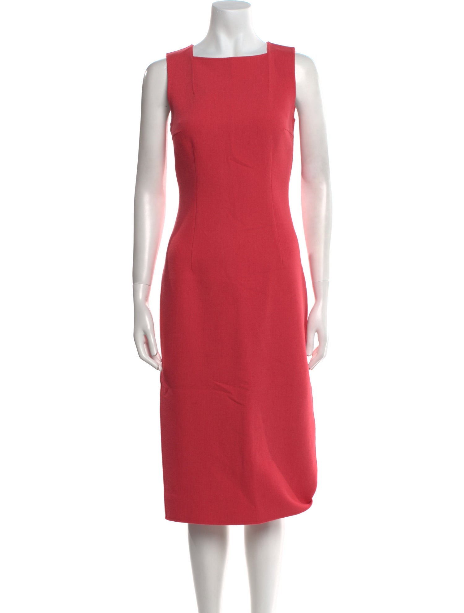 Michael Kors Collection Wool Midi Length Dress