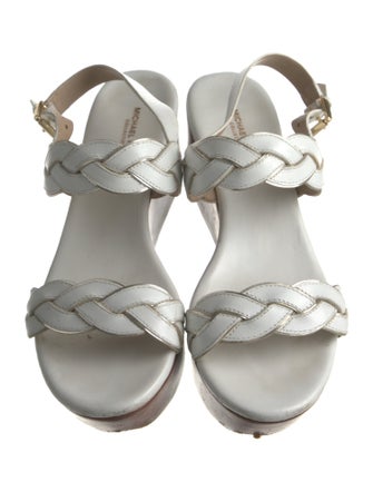 Michael Kors Collection Leather Slingback Sandals