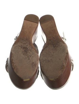 Michael Kors Collection Leather Slingback Sandals