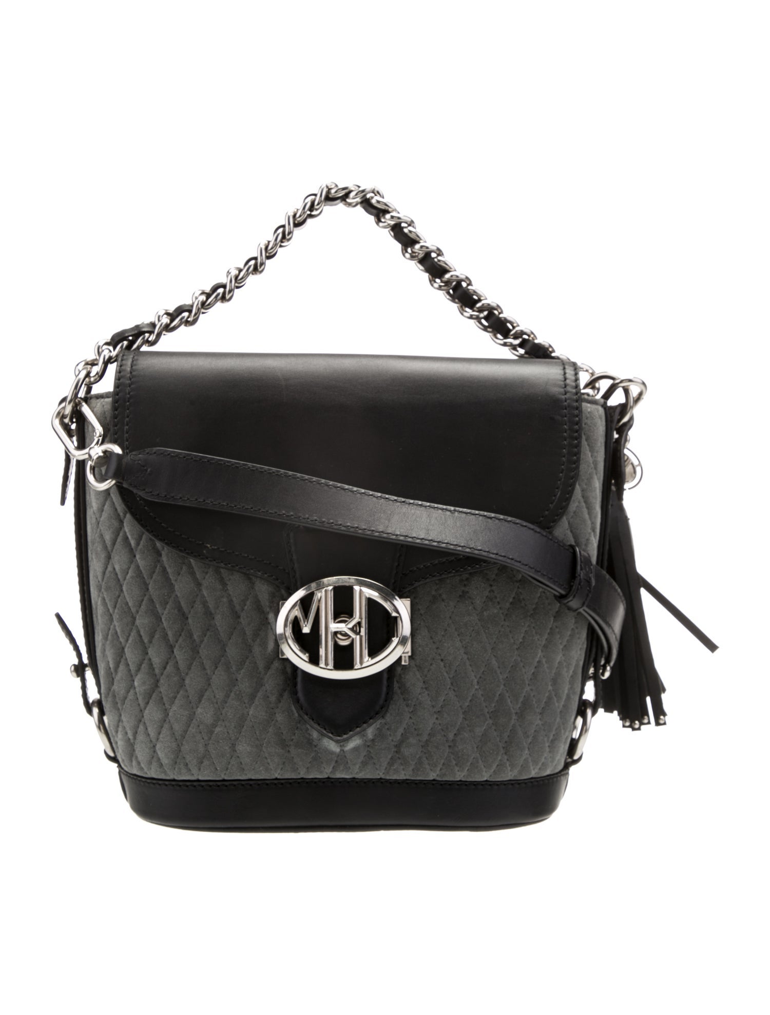 Michael Kors Collection Suede Top Handle Bag