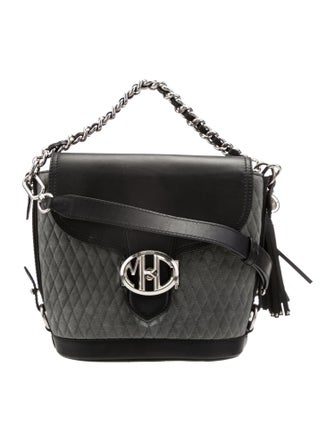 Michael Kors Collection Suede Top Handle Bag