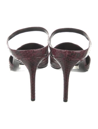 Michael Kors Collection Leather Animal Print Mules