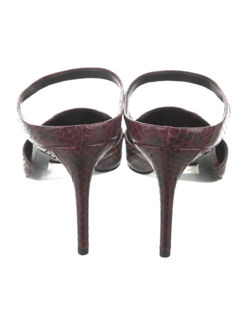 Michael Kors Collection Leather Animal Print Mules