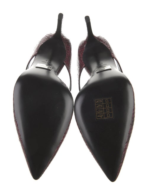 Michael Kors Collection Leather Animal Print Mules