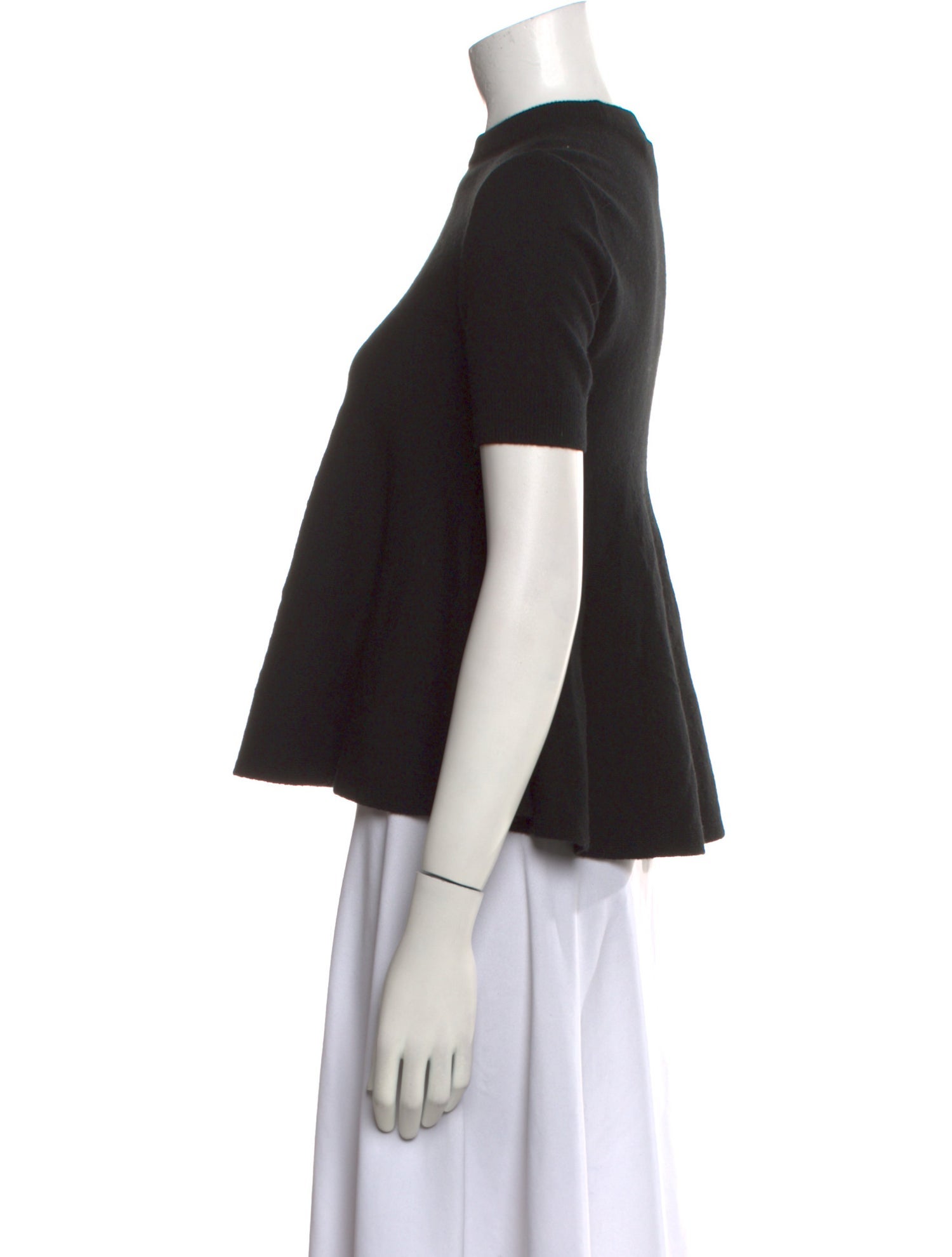 Michael Kors Collection Mock Neck Short Sleeve T-Shirt