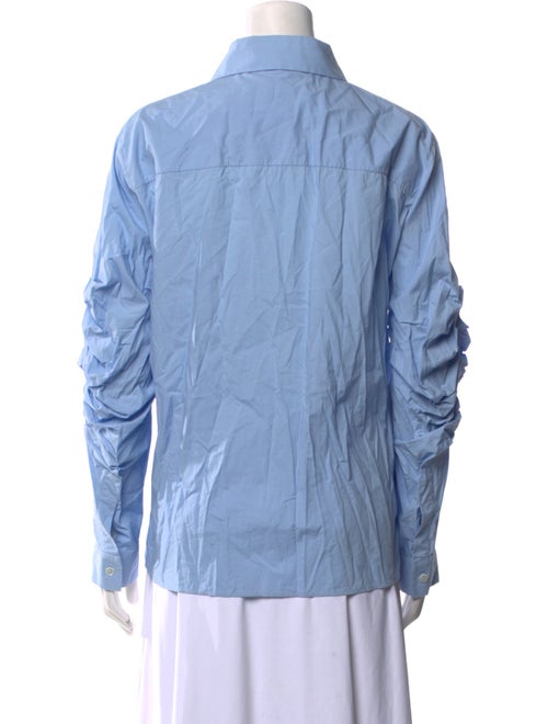 Michael Kors Collection Long Sleeve Button-Up Top