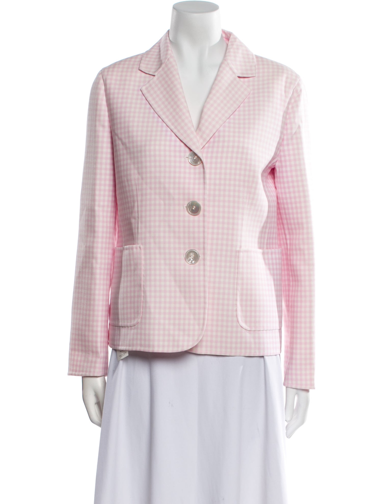 Michael Kors Collection Virgin Wool Plaid Print Blazer w/ Tags