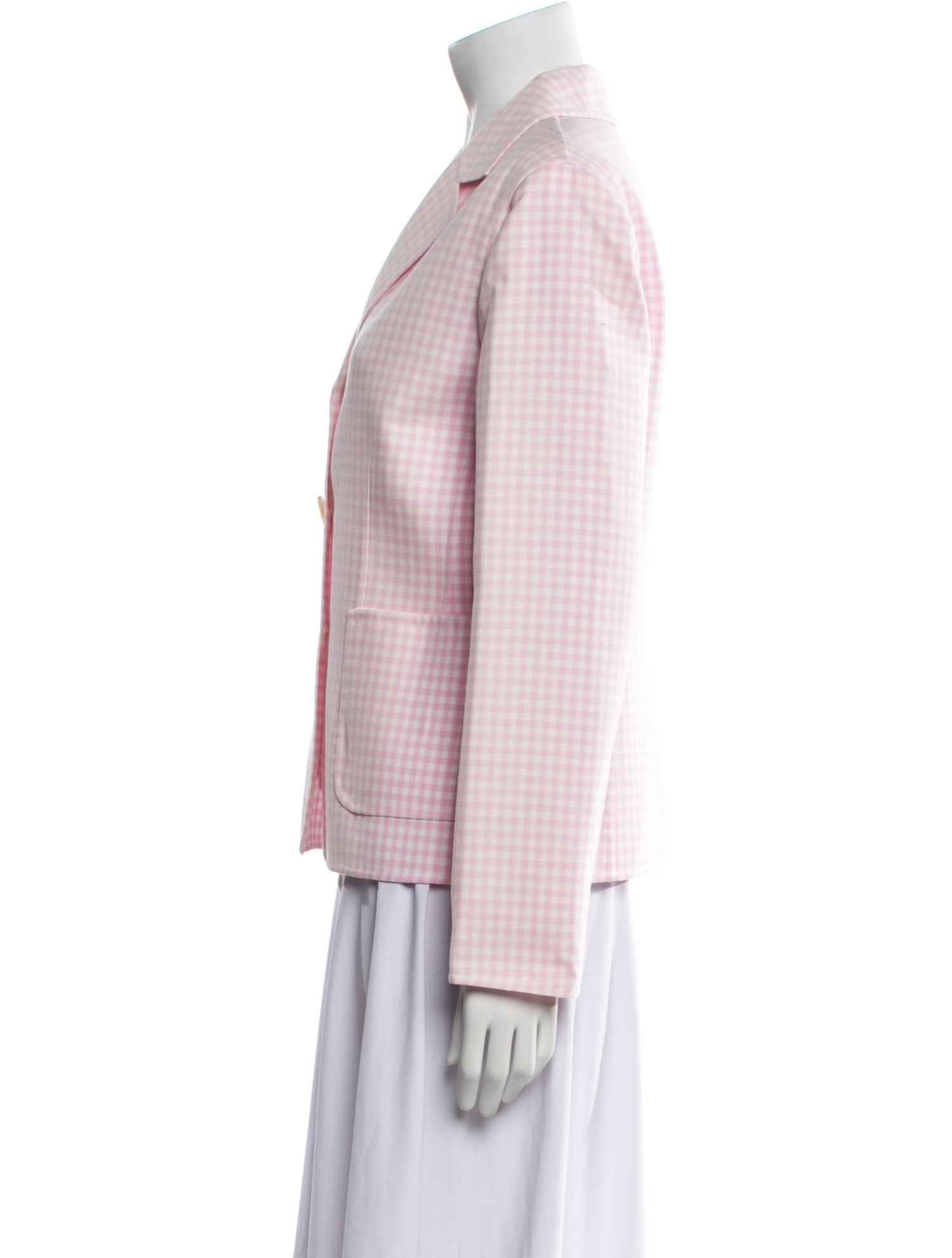 Michael Kors Collection Virgin Wool Plaid Print Blazer w/ Tags