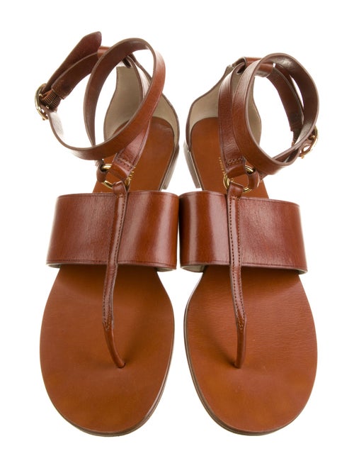 Michael Kors Collection Leather Gladiator Sandals