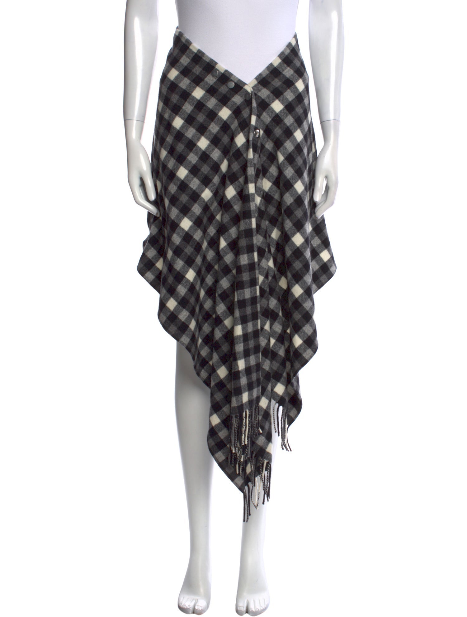 Michael Kors Collection Virgin Wool Midi Length Skirt