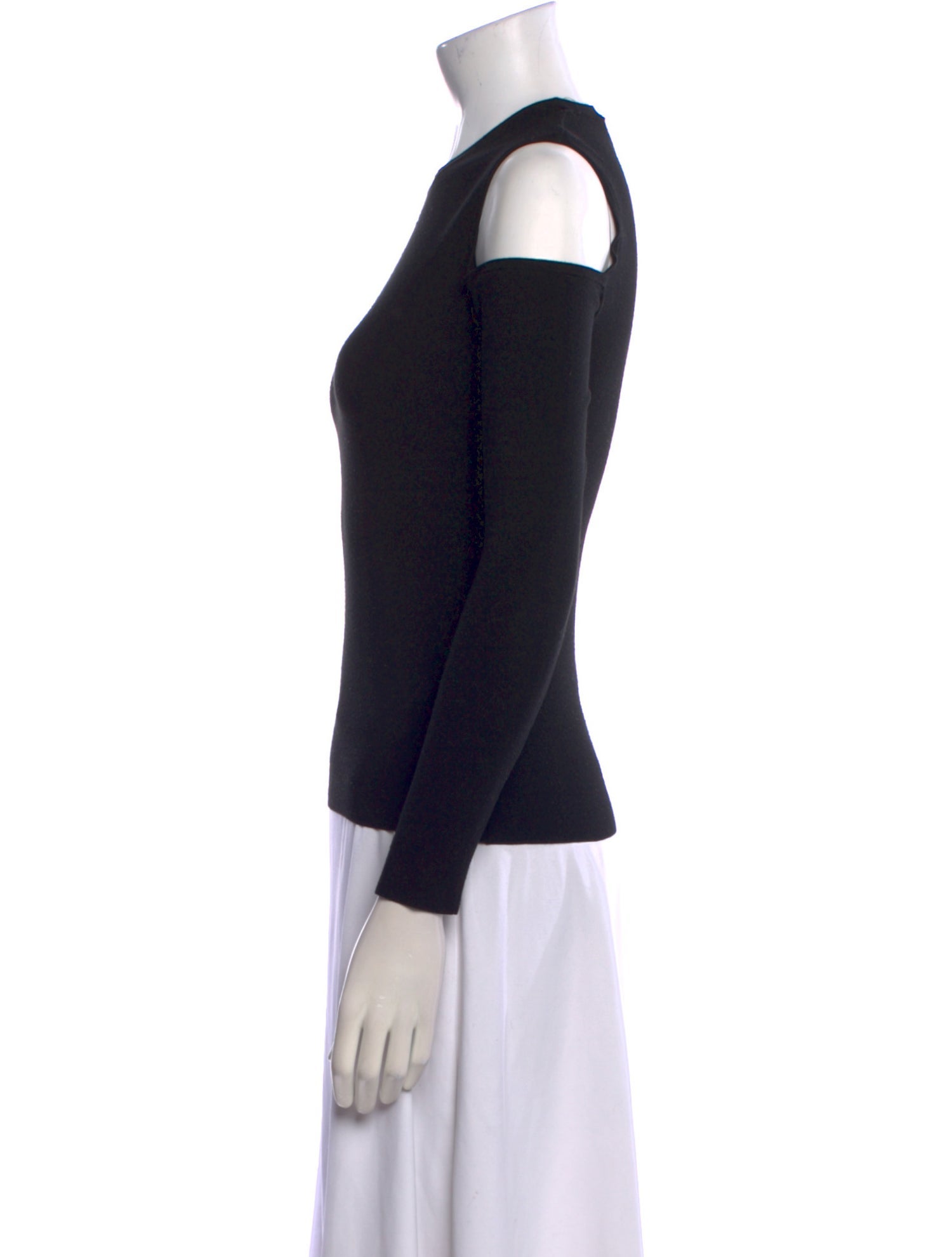 Michael Kors Collection Mock Neck Long Sleeve Top