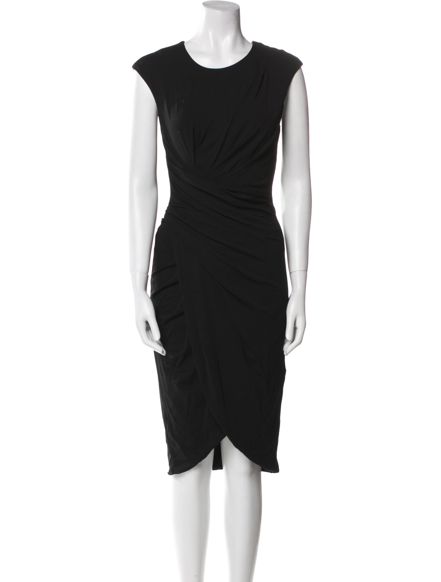 Michael Kors Collection Crew Neck Midi Length Dress
