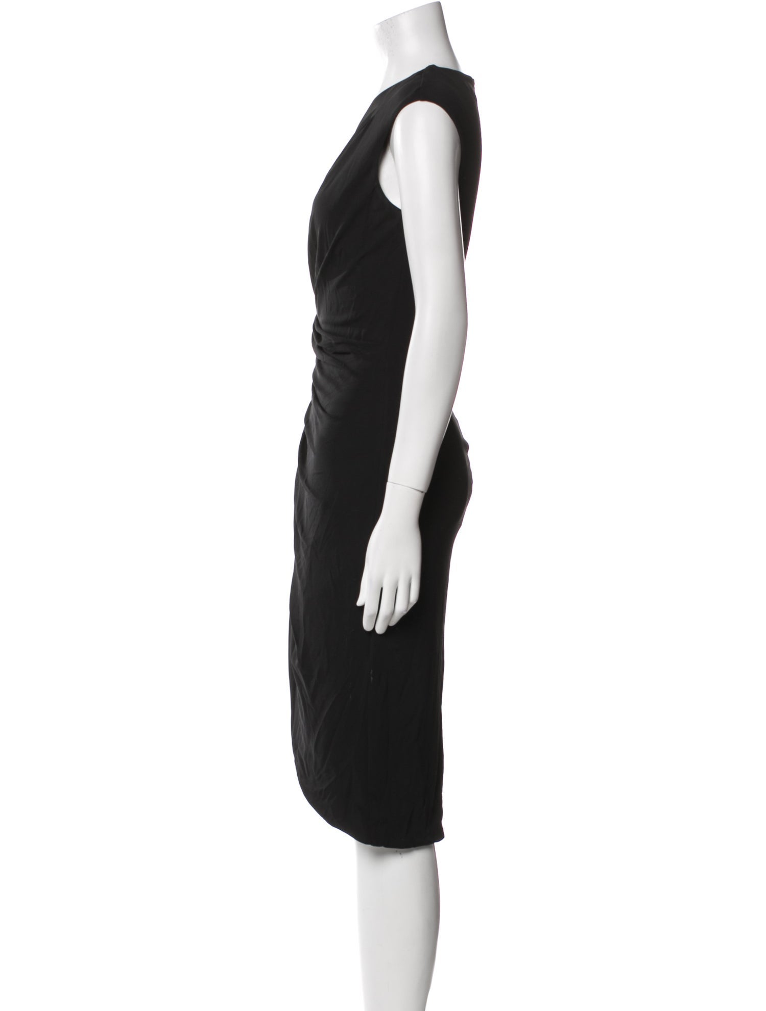 Michael Kors Collection Crew Neck Midi Length Dress