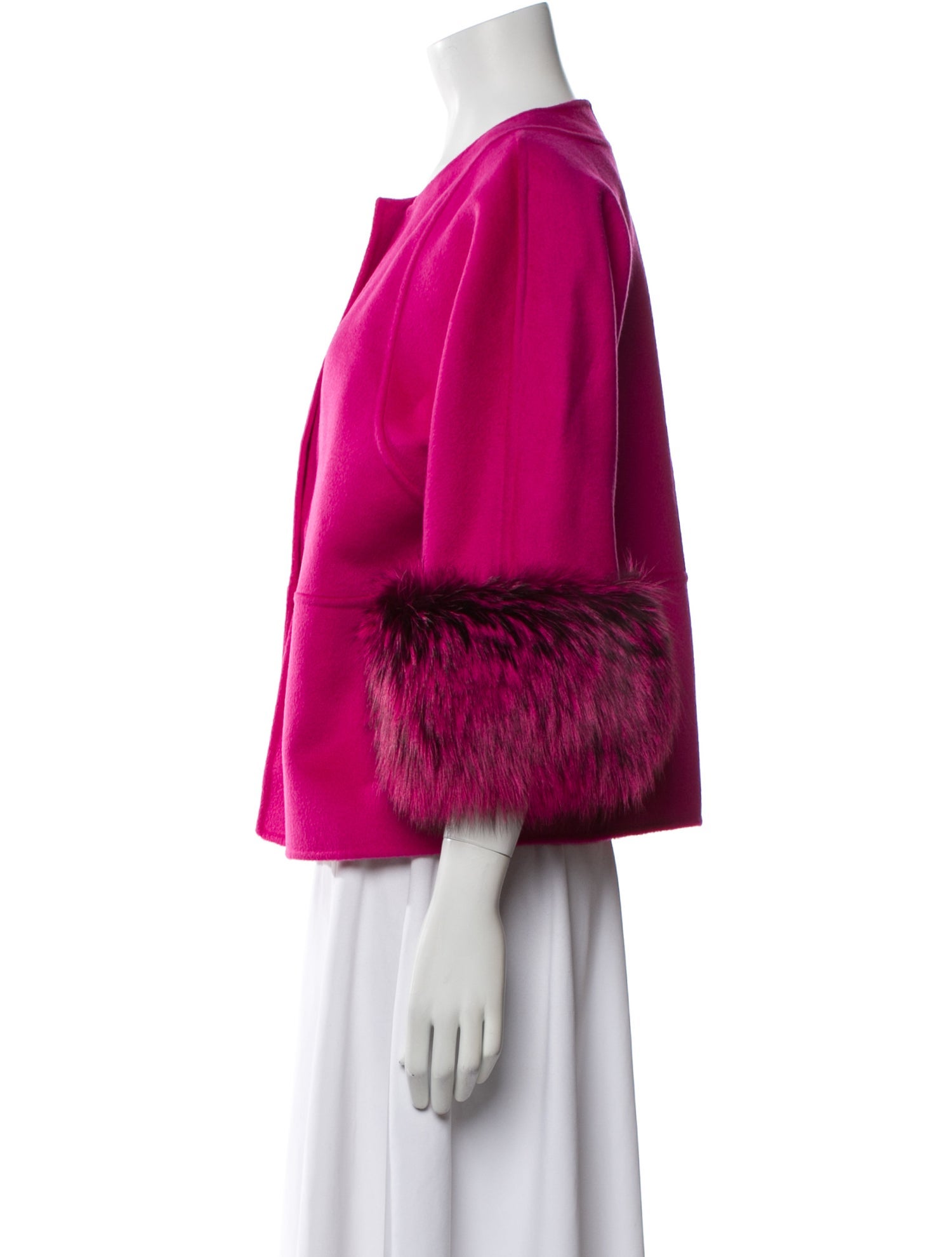 Michael Kors Collection Virgin Wool Fur Jacket