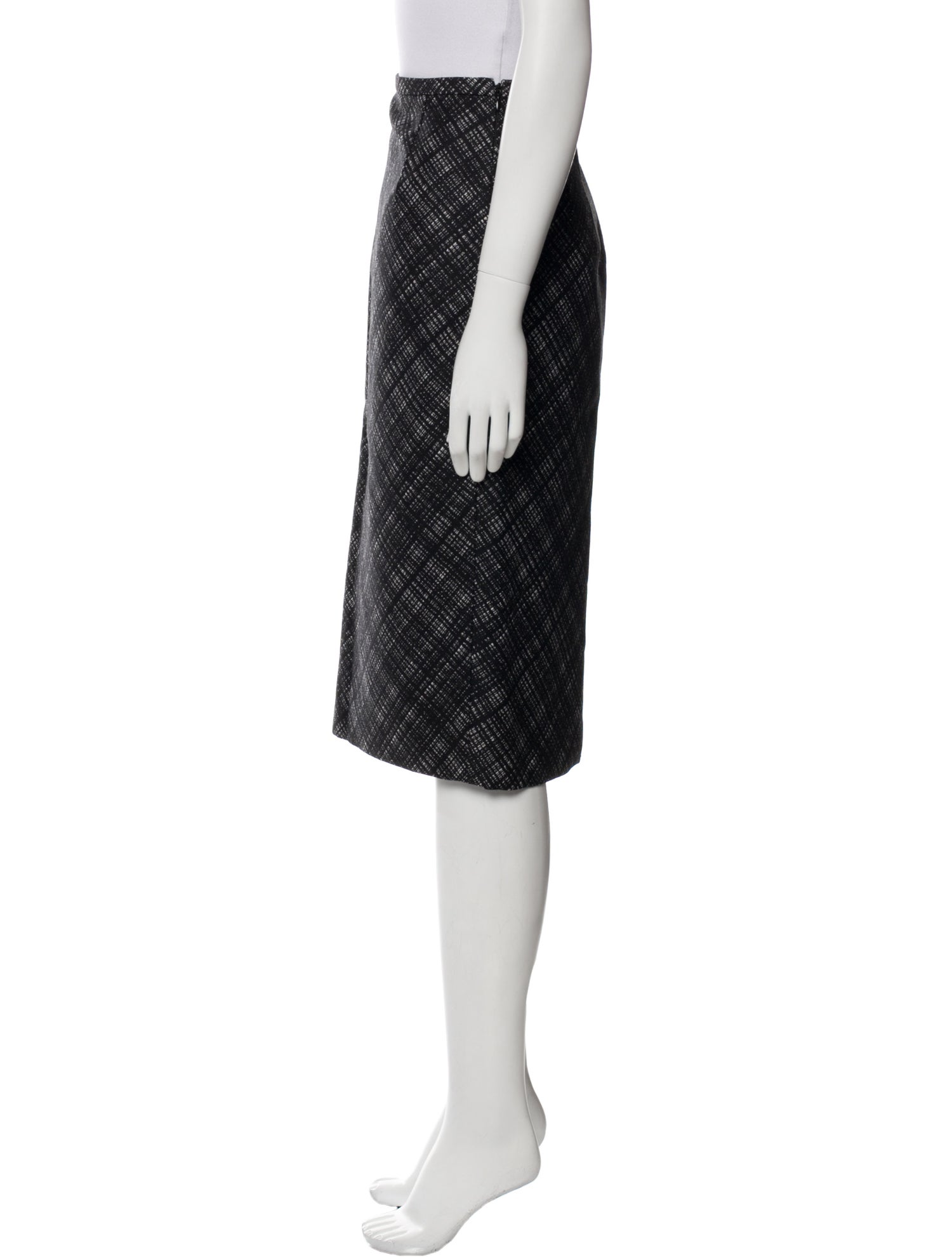 Michael Kors Collection Virgin Wool Knee-Length Skirt