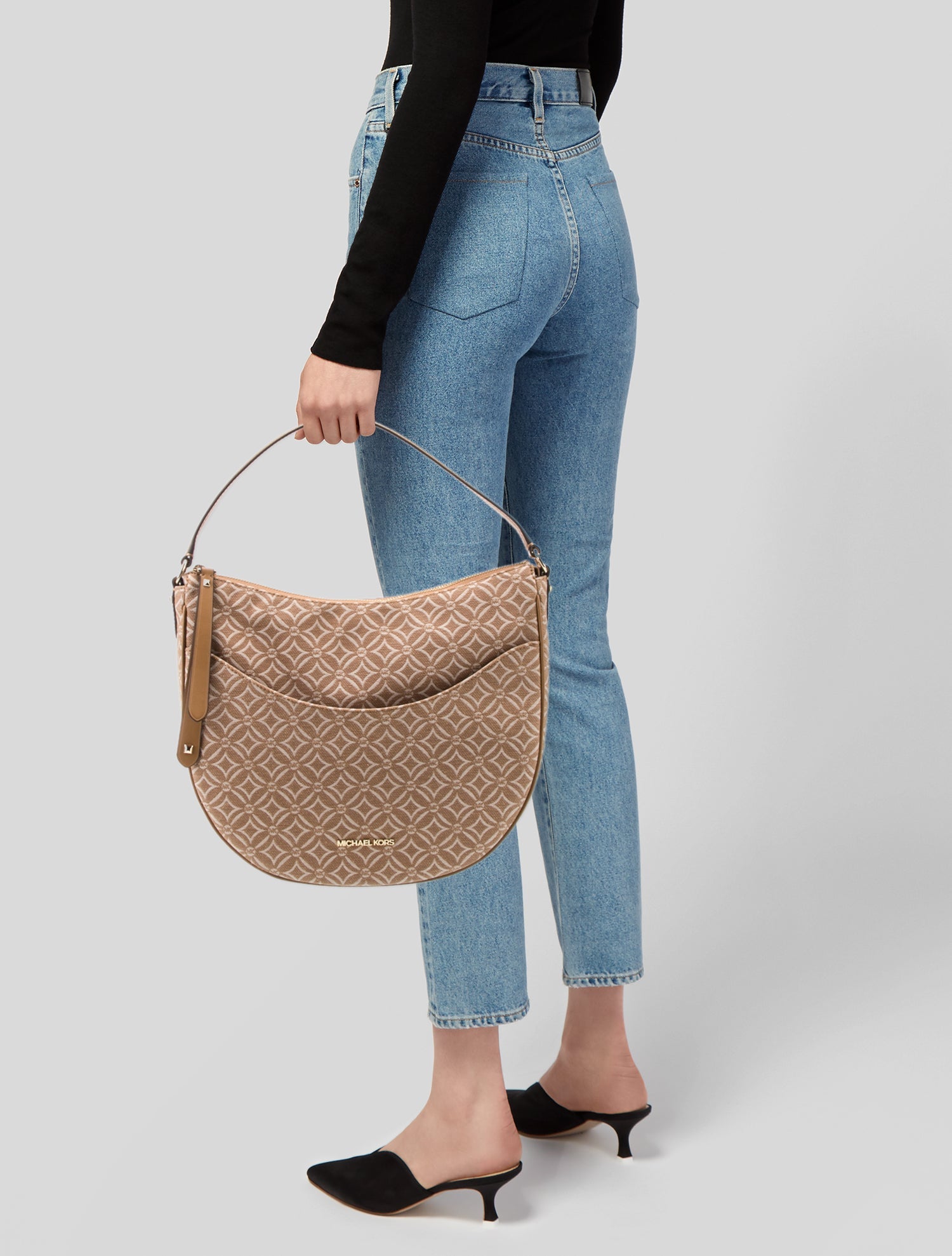 Michael Kors Collection Canvas Top Handle Bag