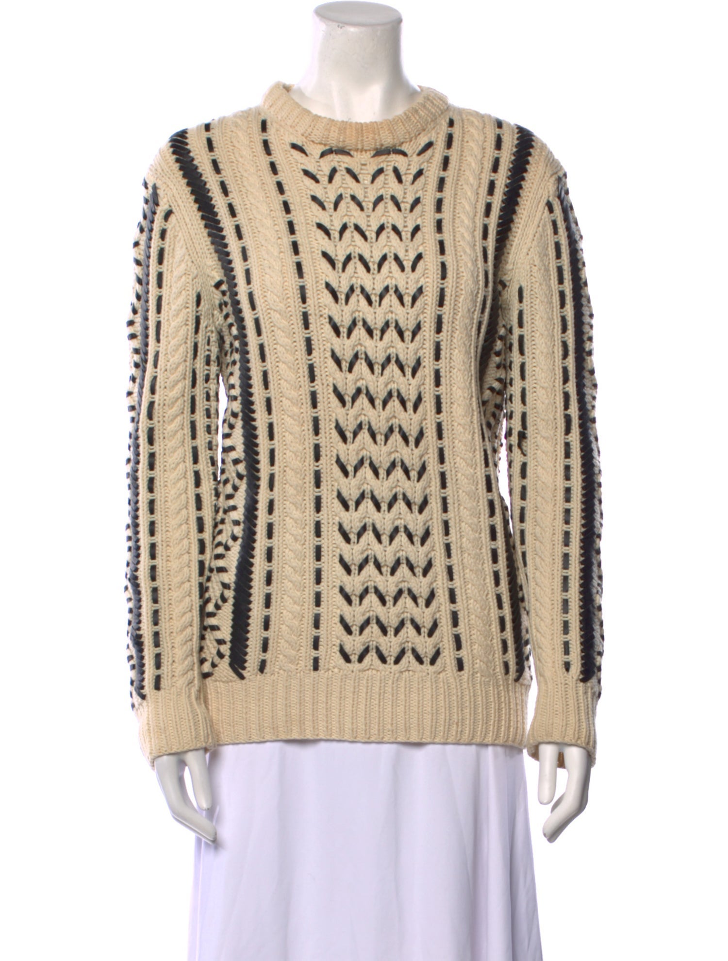 Michael Kors Collection Cashmere Printed Sweater