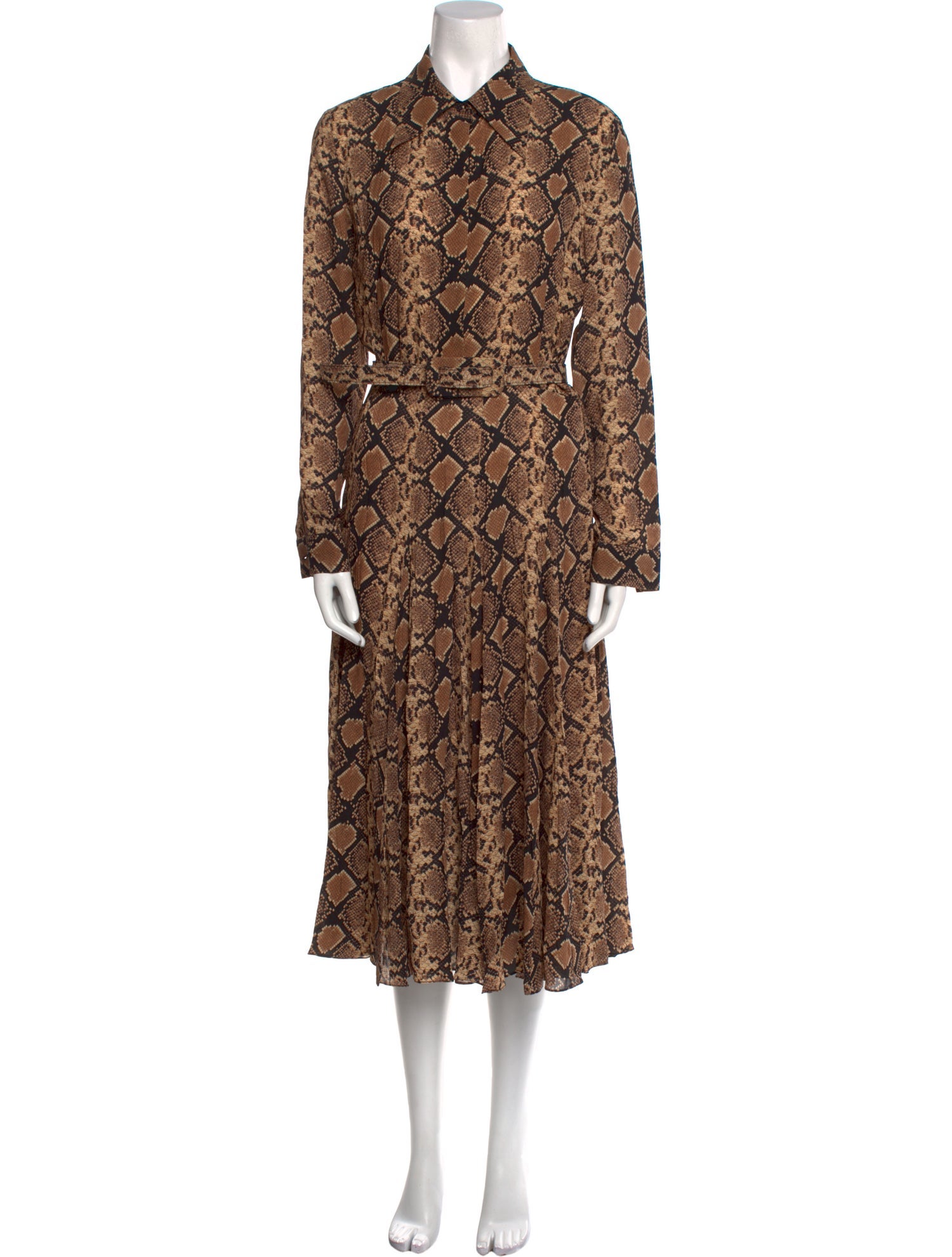 Michael Kors Collection Animal Print Long Dress