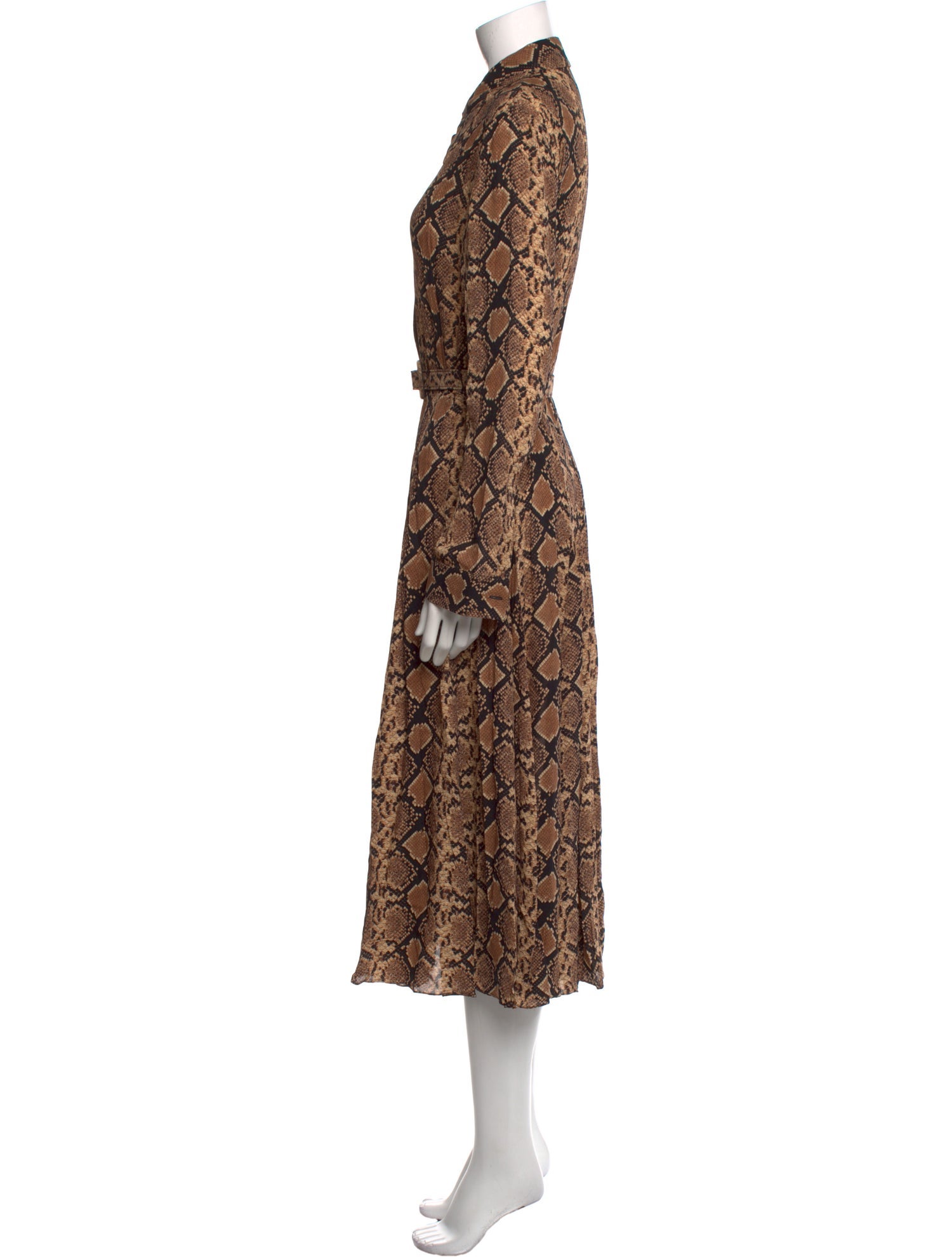 Michael Kors Collection Animal Print Long Dress