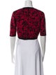 Michael Kors Collection Printed Open Front Sweater