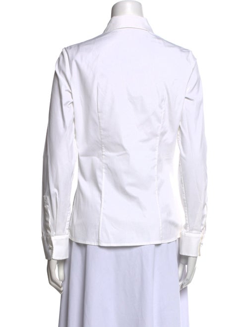 Michael Kors Collection Long Sleeve Button-Up Top