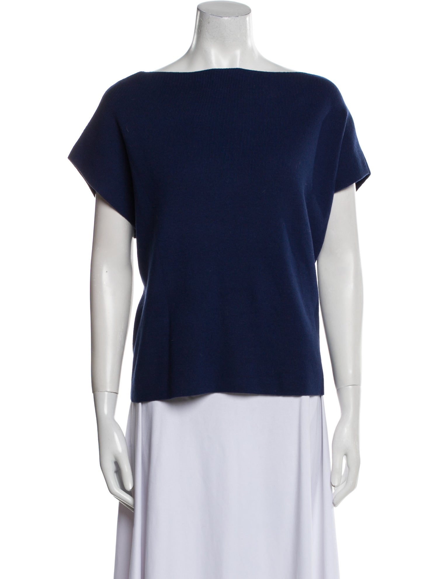 Michael Kors Collection Cashmere Bateau Neckline Top