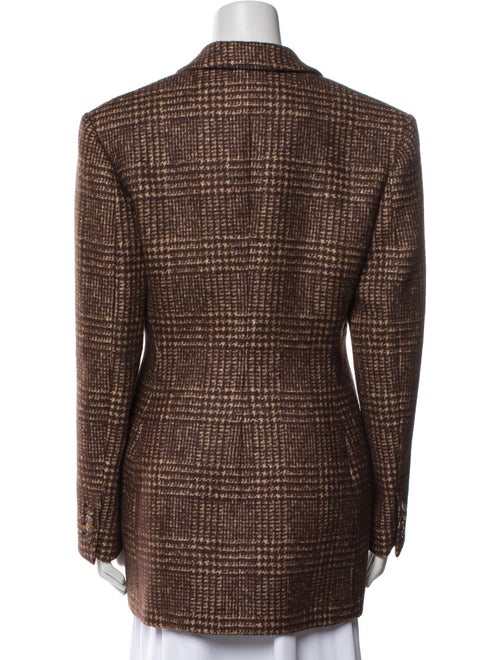 Michael Kors Collection Virgin Wool Tweed Pattern Coat