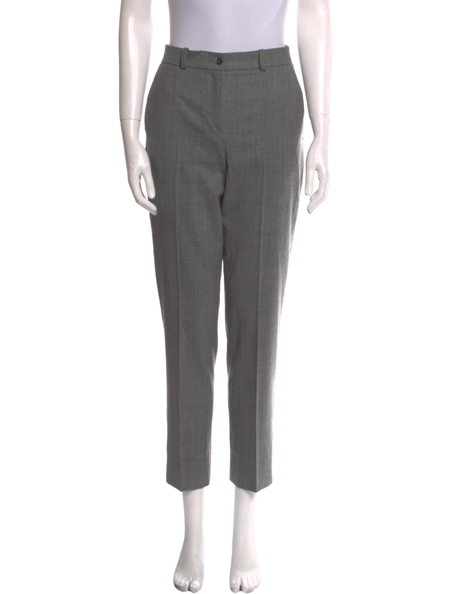 Michael Kors Collection Virgin Wool Straight Leg Pants