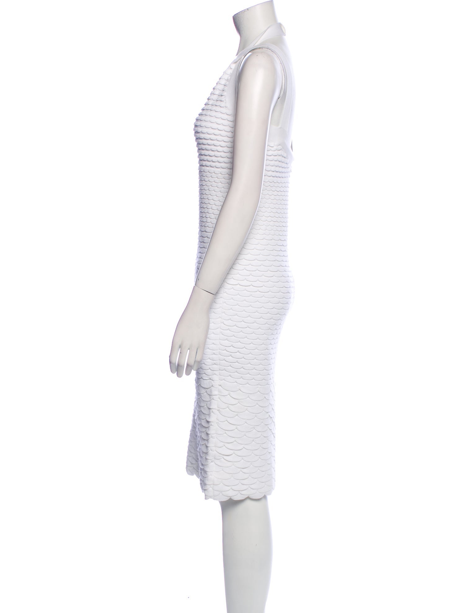 Michael Kors Collection V-Neck Knee-Length Dress