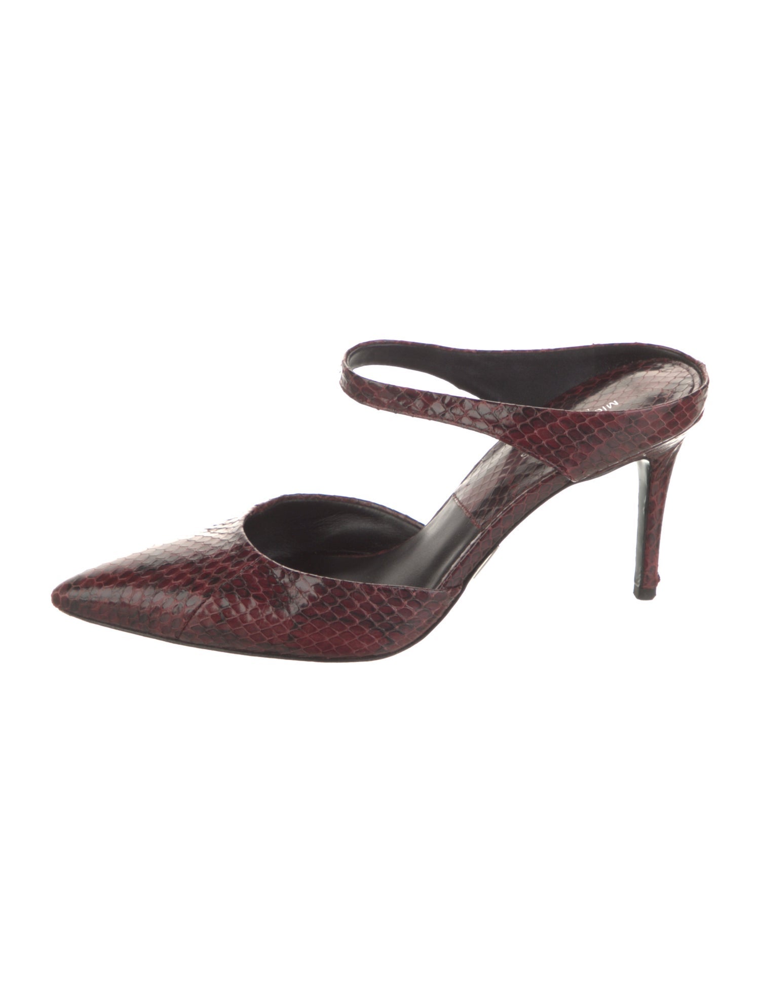 Michael Kors Collection Snakeskin Animal Print Mules
