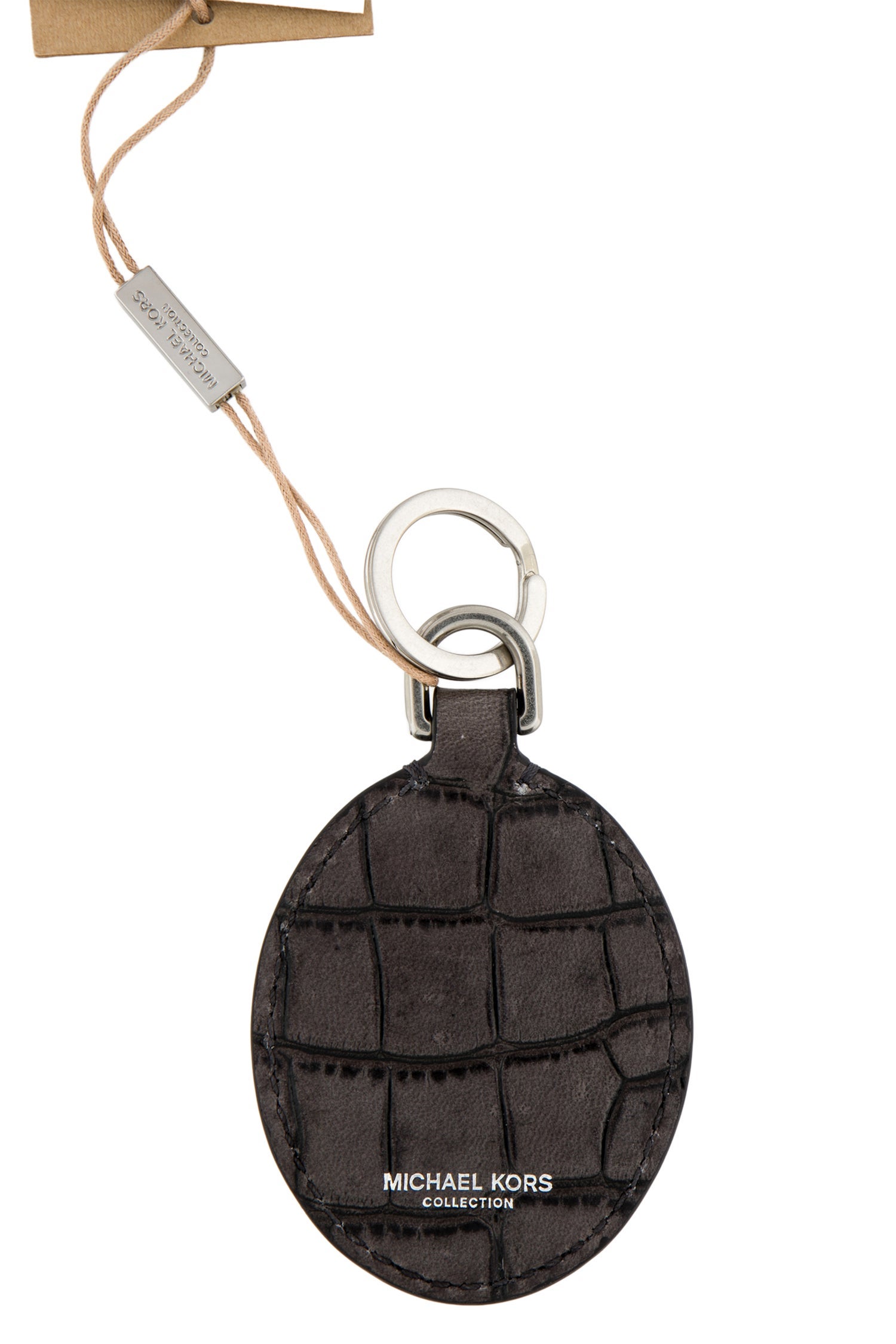 Michael Kors Collection embossed leather keychain charm w/Tags